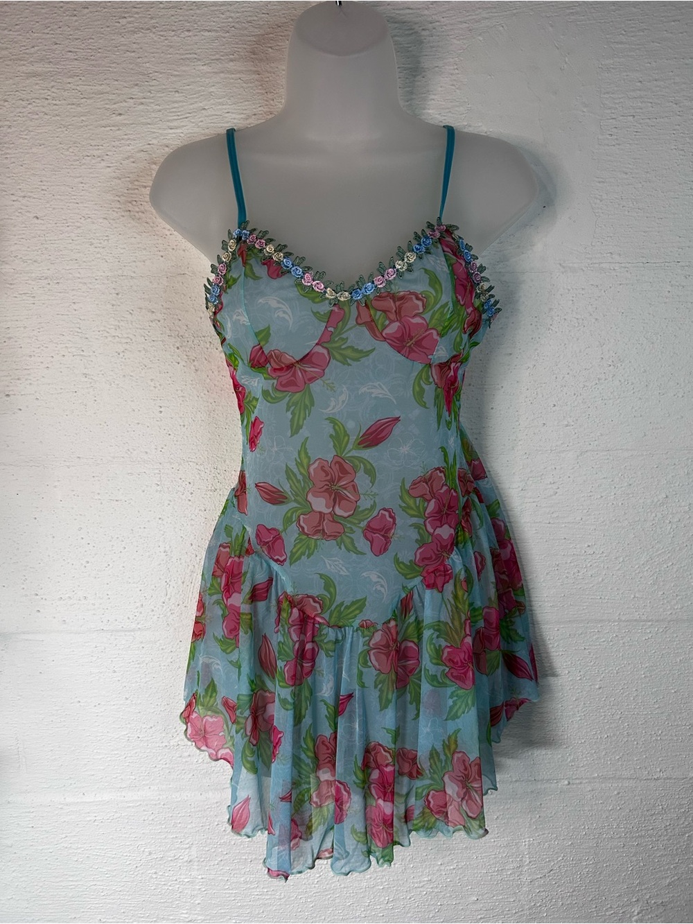 Sheer skater dress